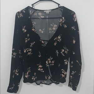 American Eagle Floral Blouse